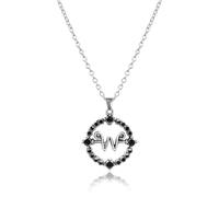 Lubgitsr Collier avec pendentif gothique pour le mercredi - Accessoire de cosplay - Cadeau idéal pour garçons et filles