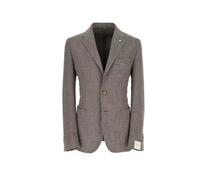 Lubiam - Veste en coton Prince de Galles - Homme - Vestes - Gris - Taille: L