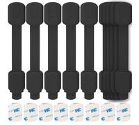 Lubibi 10 Pièces Bloc Porte Securite Bebe,Bloque Porte Bébé Sans perçage,Sécurité Armoire Bébé,securite placard enfant,Protection Bebe Maison,bloque fenetre,bloque tiroir(noir)