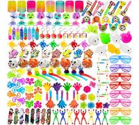 Lubibi Anniversaire Garcon Fille, 160 Pcs Jouets Cadeau Anniversaire Enfants, Remplissage de Sacs-Cadeaux, Pinata Mixte Assortiment Jouet Pour Fille Garçon, Cadeaux de Noël du Carnaval