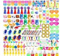 Lubibi Assortiment de Jouets pour Enfants,jouet de fête mit Toupie,cercle arc-en-ciel,Cadeaux de Fête Anniversaire,Party Favors, Pinata Remplissage, Prix Carnival Pâques Halloween, Stuffers Noël