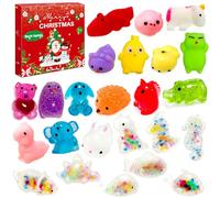 Lubibi Calendrier de l'Avent de Noël 2025,Comprend 24 Surprises, Pincer Des Jouets d’Animaux, Calendrier du Compte à Rebours,Cadeaux Surprises Garçons et Filles Pour Noël, Fêtes d’Anniversaire