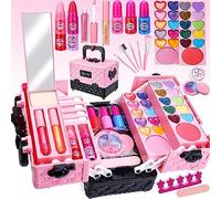 Lubibi Ensemble de Maquillage Lavable pour Enfants avec Coffret | Testé de sécurité Kit de cosmétiques réels pour Enfants,Anniversaire Cadeau de Noël Jouet pour Filles 3 4 5 6 7 8 …