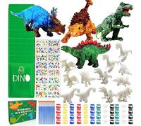 Lubibi Kit de Peinture Dinosaures pour Enfants,Party Jouet,Party Favors,Dinosaure Cadeau Anniversaire Enfants,16 Pack Personnages à Peindre,DIY Kit Peinture Enfant Lavabl,jouets de dessin