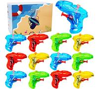 Lubibi Pistolet à Eau Enfant,12 Pcs Pistolets Aquatiques,Jouets de Pistolet,Gamins Plastique Pistolet,Miniature Pistolets et Fusils à Eau Jeu de Piscine de Plage en Plein air(Couleur aléatoire)
