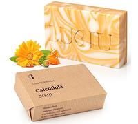 lubiu Savon Calendula 100g - Naturel et Artisanal - Delicacy and Parfum Savon Solide Corpe, Main, Visage et Bebe - Soap