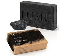 lubiu Savon Charbon Actif 100g - Savon Noir Naturel Bio - Savon Noir Visage - Savon Artisanal - Savon Visage Acné - Black Soap Deep Detox