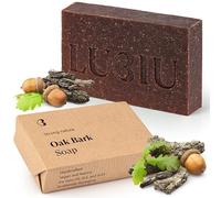 lubiu Savon de Chêne 100g - Savon Solide Corps et Cheveux pour Homme - Mains, Visage, Barbe - Naturel et Artisanal - Gel Douche Solide - Cadeaux Homme Savonnette