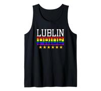 Lublin Pride Pologne Gay Lesbienne LGBT Drapeau Arc-en-Ciel Débardeur