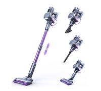 Lubluelu 202 Aspirateur sans fil avec forte puissance d’aspiration, autonomie de 50 minutes et batterie amovible - Violet