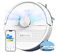 Lubluelu Robot Aspirateur Laveur 4500Pa 3 en 1, Aspirateur Robot Mise à Niveau, LiDAR Laser, 5 Carte Sauvegardable +24 Zones Interdites Modifiables, pour Poils d'animaux, Sols (Blanc)