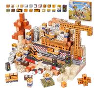 Lubolee Construction Magnetique Enfant, 150 Pièces Bloc de Construction Magnétiques,Cube Magnétique Jouets pour Enfants- Montessori Magnetic Blocks pour 3-12 Ans Garçon Fille