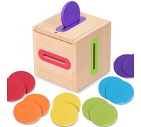 Lubolee Jouet Montessori 1 2 3 Ans, Jouet Enfant 1-3 Ans Jeux Montessori pour Bebe 1-3 Ans Jouets d'Activité et de Développement en Bois