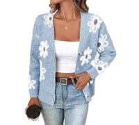 LUBOT Pull de Noël et Cardigan pour Femmes Dames, 2025 Nouveau Xmas Pulls Drôles Moches Haut Pullover, Manches Longues Col Rond Lavable Vacances Sweatshirt Tricoté pour Fille, S-XXL, L