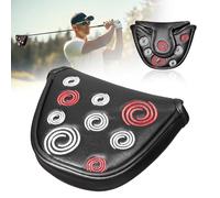 LUBOXIN Housse de tête de putter en cuir synthétique avec fermeture magnétique de qualité supérieure, convient pour Odyssey et protection pour tous les clubs de golf (noir)