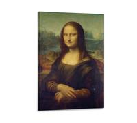 LUBOYANG Poster Mona Lisa Da Vinci sur toile classique - Impression sur toile - Art mural - Peinture décorative - Cadre - 40 x 60 cm