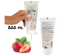 Lubrifiant à base d'eau gel sexuel vaginal anal aromatisé à la fraise
