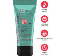 Gel intime embrassable Sexe oral Lube Tube Cocktail Fraise Mojito 50ml - Orgie