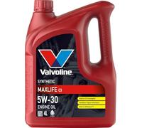 Lubrifiant automobile synthétique Valvoline MaxLife C3 5W-30 4L de haute qualité avec une formulation unique pour prolonger la durée de vie du moteur