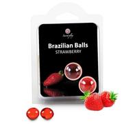 Lubrifiant booster 2 boules brésiliennes fraise