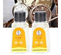 Lubrifiant de Montre Huile Spéciale 701 pour L'entretien de l'horloge et des Montres, 2 Pièces Outil de Réparation de 15 ML pour Les Réparateurs de Montres
