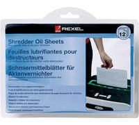 Lubrifiant Feuilles pour destructeurs Rexel 12 feuilles