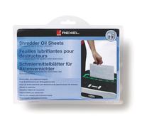 Lubrifiant Feuilles pour destructeurs Rexel 20 feuilles