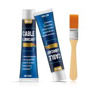 Lubrifiant pour Câbles, lubrifiant pour Tirage Fils Câbles, Lubrifiant pour curseurs Câbles pour Sondes Câbles, Biodégradable, Elimine Frottements, Lubrification à Long Terme Protège Câbles 50g*2