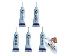 Lubrifiant pour fermetures éclair métalliques - 10 g de graisse pour petits tubes 2 x 2 x 6 cm | Lubrifiant charnières de porte faciles à appliquer, voitures, vêtements, sacs, prévient le bruit