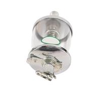 Lubrificateur goutte-à-goutte en verre de fer 16-600 ml, réservoir d'huile à pointeau transparent for lubrification du moteur, 1 pièce(M14*1.5mm*25ml)