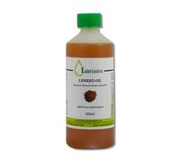 Lubrisolve Huile de lin pressée à froid 100 % pure - Traitement naturel du bois et complément alimentaire pour chevaux - 500 ml - Qualité supérieure - Sans produits chimiques