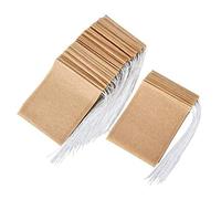 Lubrol Lot de 300 sachets de filtre à thé jetables avec cordon en papier non blanchissant, convient pour le thé à feuilles lâches et le café