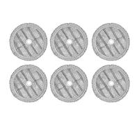 Lubrol Lot de 6 chiffons de rechange pour serpillère A9 Chiffon de nettoyage pour vapeur Robot Aspirateur Pièces de rechange Chiffons de nettoyage pour machines à vadrouille