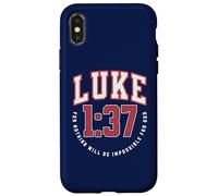 Luc 1:37 for Nothing Will Be Impossible for God Catholic Coque pour iPhone X/XS