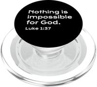 Luc 1:37, Nothing is Impossible for God, Hope, Christian PopSockets PopGrip pour MagSafe