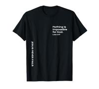 Luc 1:37, Nothing is Impossible for God, Hope, Christian T-Shirt