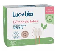 Luc Et Léa 60 Bâtonnets Bébés Embout Spécial Sécurité