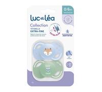LUC ET LEA Duo de sucettes anatomiques extra-fines - Renard et Petit Cœur Sucette(S) 1 pc(s)