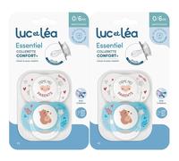 LUC ET LEA Duo de sucettes anatomiques - J’aime mes parents et Petit ours Sucette(S) 2x1 pc(s)