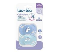 LUC ET LEA Duo de sucettes anatomiques - Licorne et Arc en ciel Sucette(S) 1 pc(s)