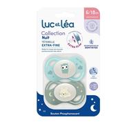 Luc Et Léa Collection Nuit Sucettes Anatomiques Extra-Slim C9 6-18m 2 Unités