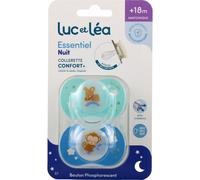 Luc Et Léa Essentiel Nuit Confort+ Sucette +18M E7 2 Unités