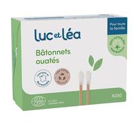 Luc et Lea Bâtonnets Ouatés Tige BIO 200uts