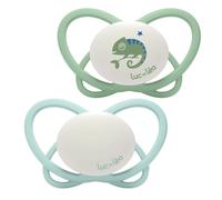Luc et Léa Physio, Tétine Physiologique, 0/6m, Oie, Paquet de 2 (Physio nuit +18 mois P9)