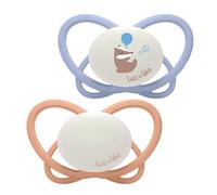 Luc et Léa Physio, Tétine Physiologique, 0/6m, Oie, Paquet de 2 (Physio nuit 6-18 mois P8)