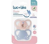 Luc et Léa Physio, Tétine Physiologique, 0/6m, Oie, Paquet de 2 (PPhysio 0-6 mois P2)
