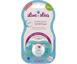 Luc et Léa Sucette +6 mois Symétrique J'aime mon Papa