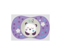 Luc et Léa Sucette +6 mois Symétrique Ours Spécial Nuit Bouton Phosphorescent