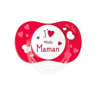 Luc Et Lea - Sucette Anatomique Silicone 6 Mois Et Plus J'aime Ma Maman Mon Papa Luc Et Lea - J'aime Ma Maman