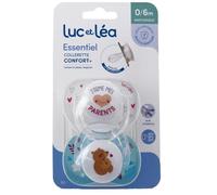 Luc et Léa, Sucettes Naissance Confort, Duo, 0-6 mois E2